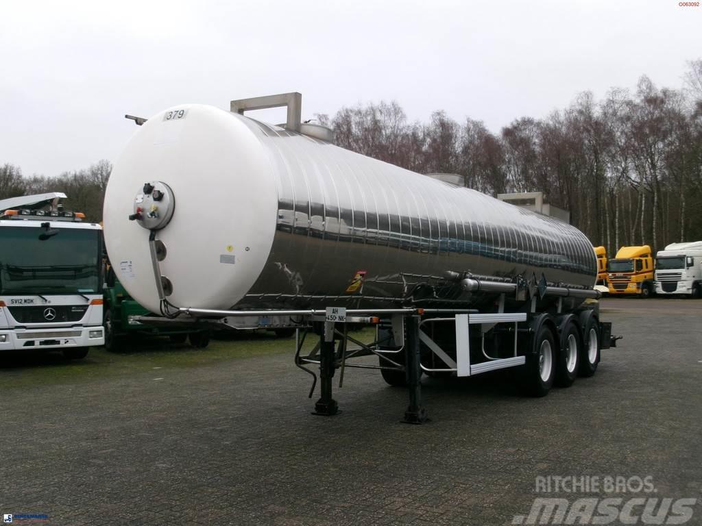 Maisonneuve Chemical tank inox 22.3 m3 / 1 comp Cisterna semi-remorci