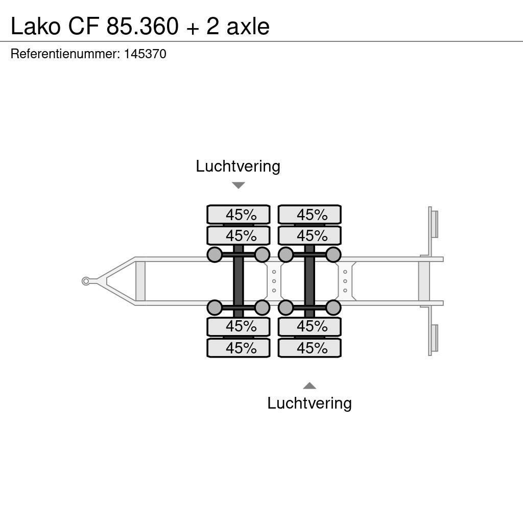 Lako CF 85.360 + 2 axle Pick up/Prelata