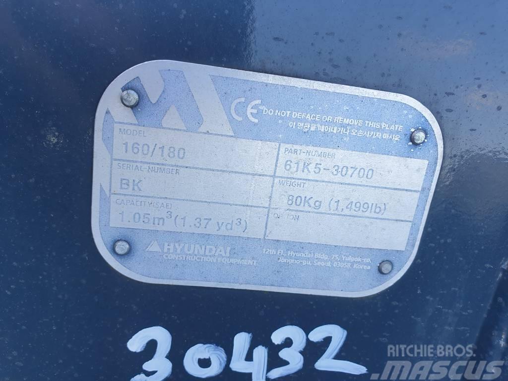 Hyundai Excvator Bucket, 61K5-30700, 180 Pistoane