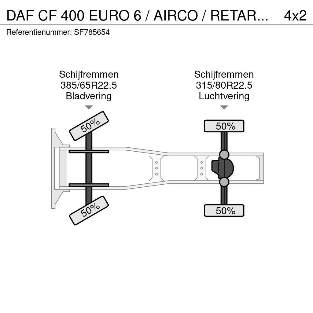 DAF CF 400 EURO 6 / AIRCO / RETARDER Autotractoare