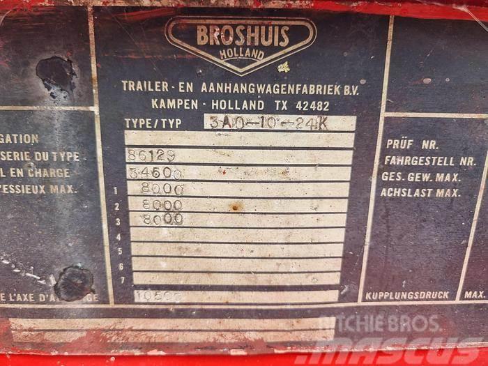 Broshuis 10-24K 3 AXLE CONTAINER CHASSIS STEEL SUSPENSION D Camion cu semi-remorca cu incarcator