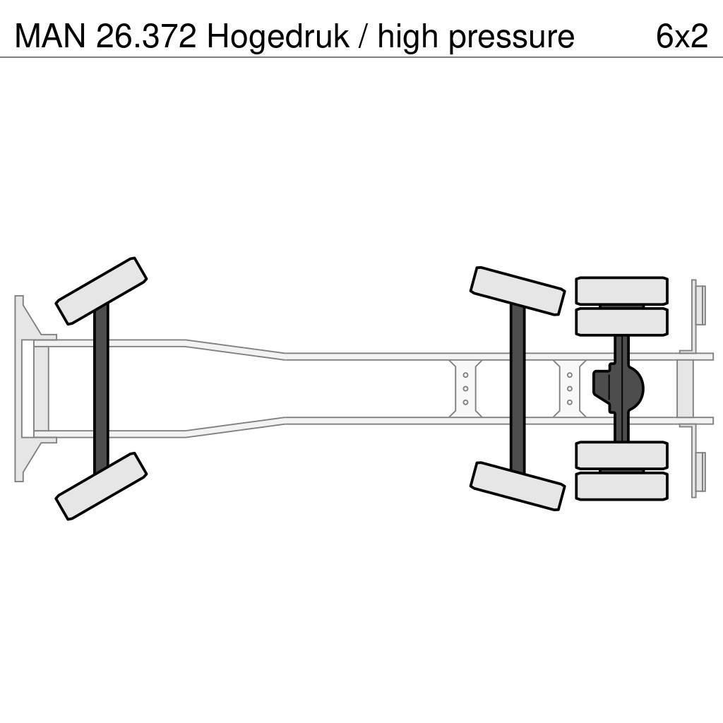 MAN 26.372 Hogedruk / high pressure Camion vidanje