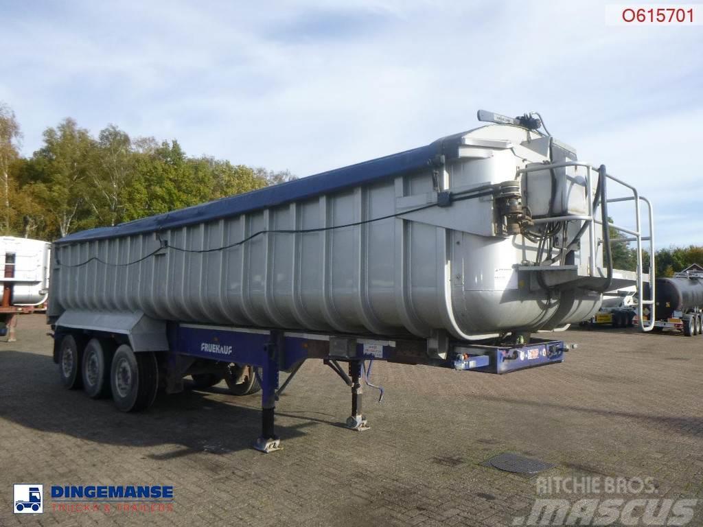 Fruehauf Tipper trailer alu 35 m3 + tarpaulin Semi-remorca Basculanta