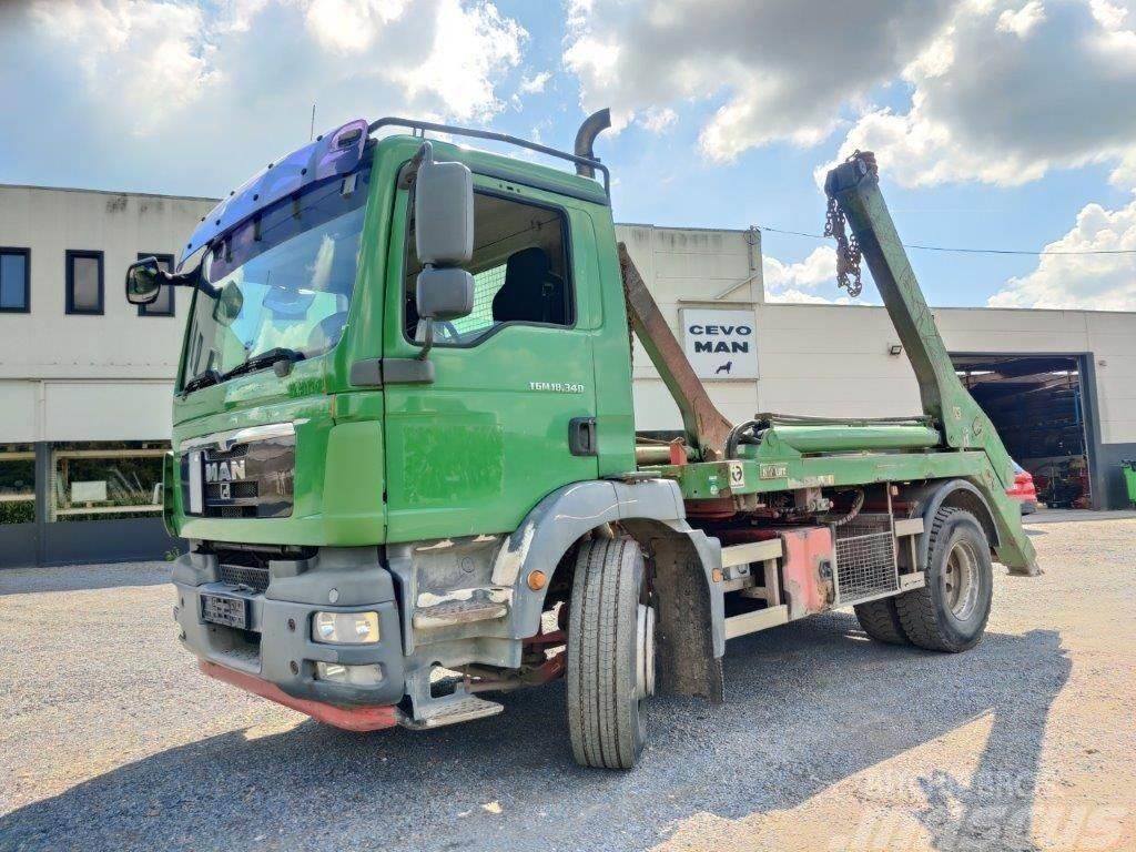 MAN TGM 18.340 Euro5 Afzetsysteem Hyvalift Camion cu incarcator
