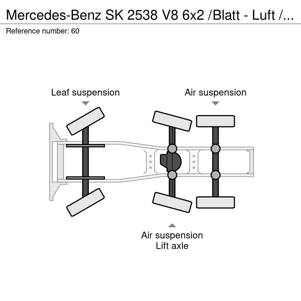Mercedes-Benz SK 2538 V8 6x2 /Blatt - Luft / Lenk / Liftachse Autotractoare