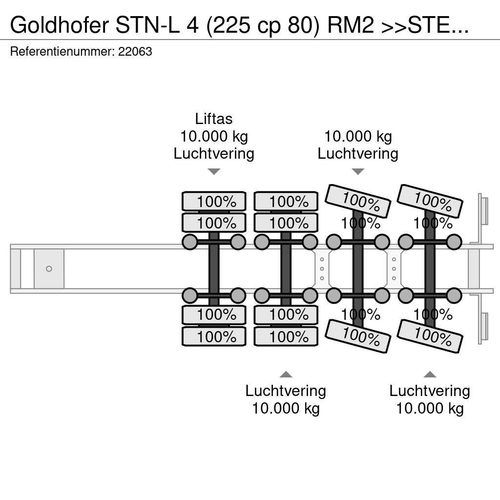 Goldhofer STN-L 4 (225 cp 80) RM2 >>STEPSTAR<< (CARGOPLUS® t Semi-remorca agabaritica