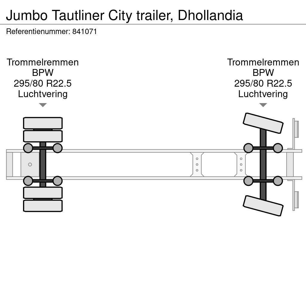 Jumbo Tautliner City trailer, Dhollandia Semi-remorca speciala
