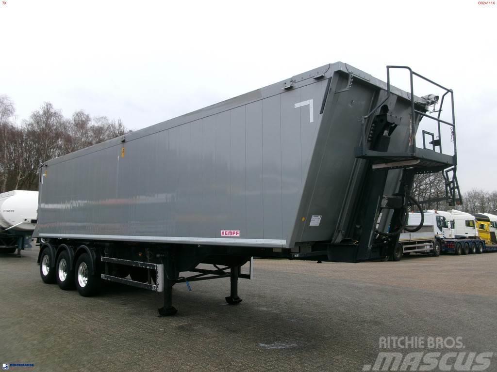 Kempf Tipper trailer alu 55.5 m3 + tarpaulin Semi-remorca Basculanta