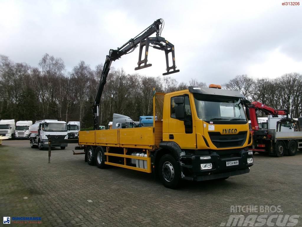 Iveco Stralis 310 6x2 Euro 6 + Atlas 129.3V A11 crane Camioane platforma/prelata