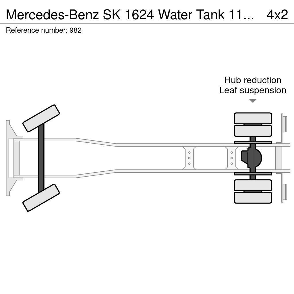 Mercedes-Benz SK 1624 Water Tank 11.000 Liters Spraybar Big Axle Cisterne