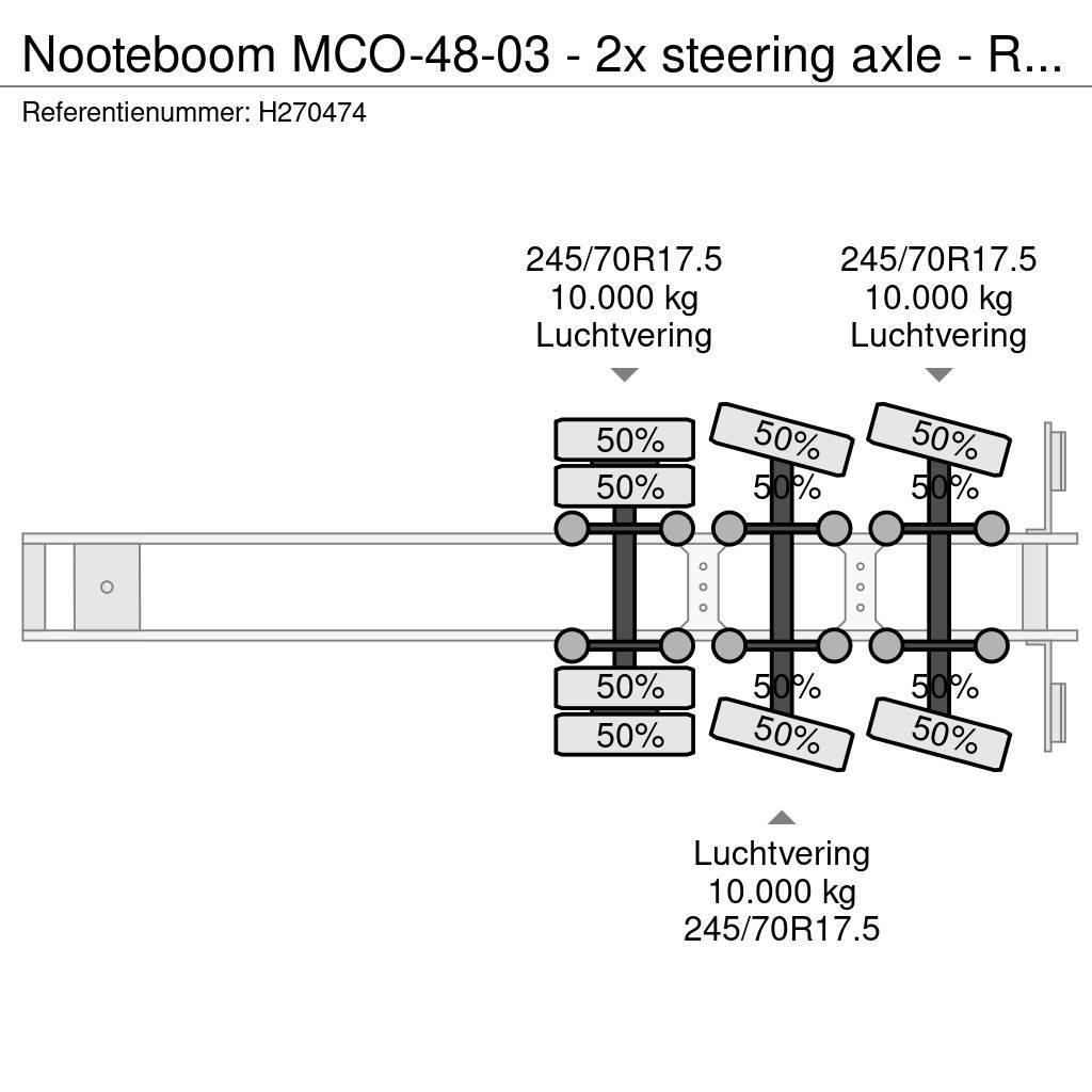 Nooteboom MCO-48-03 - 2x steering axle - Ramps - SAF Axle - Semi-remorca agabaritica