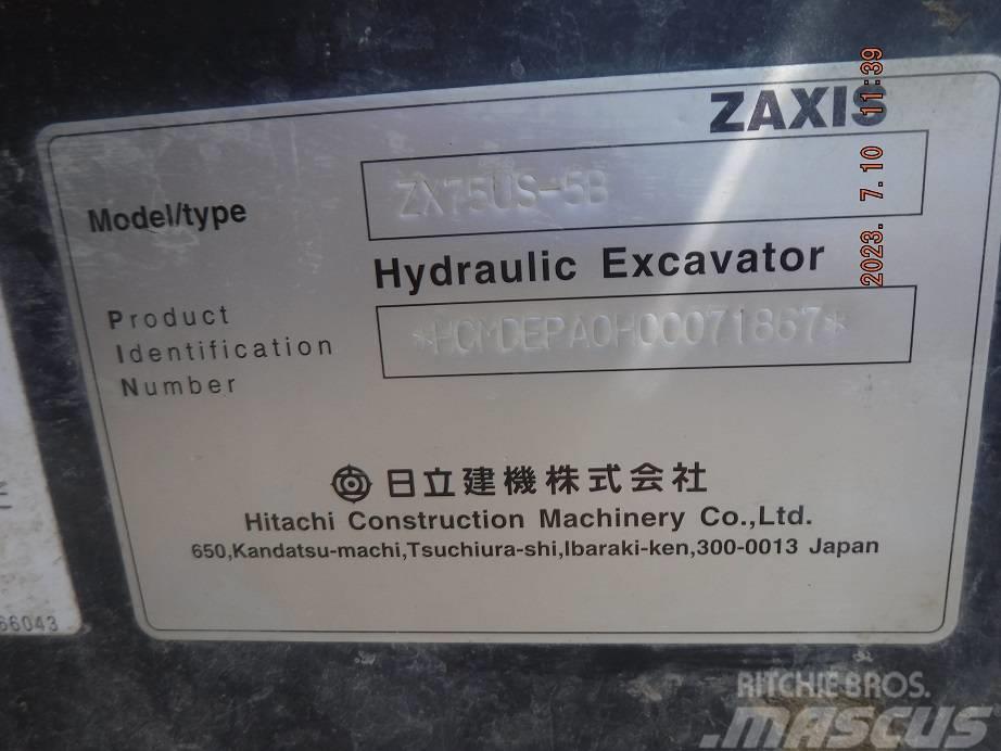 Hitachi ZX75US-5B Excavatoare 7t - 12t