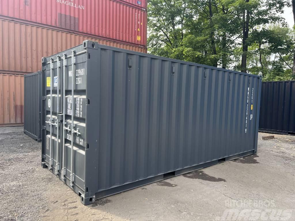  20' DV Lagercontainer ONE WAY Seecontainer/RAL7016 Containere pentru depozitare