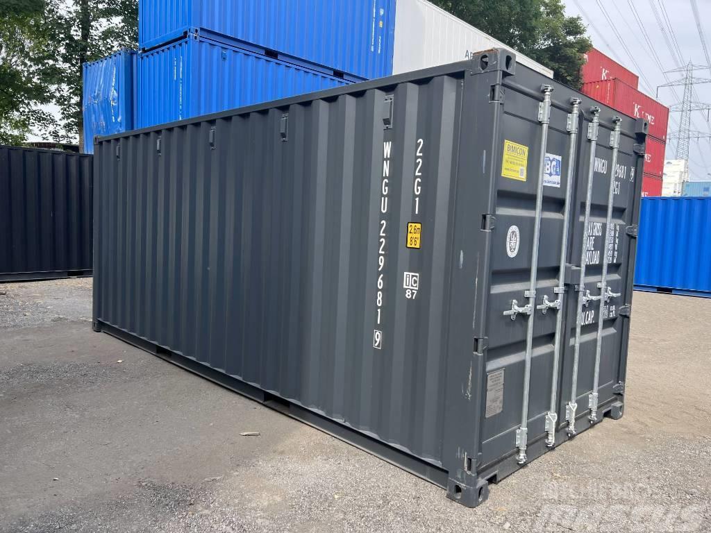  20' DV Lagercontainer ONE WAY Seecontainer/RAL7016 Containere pentru depozitare
