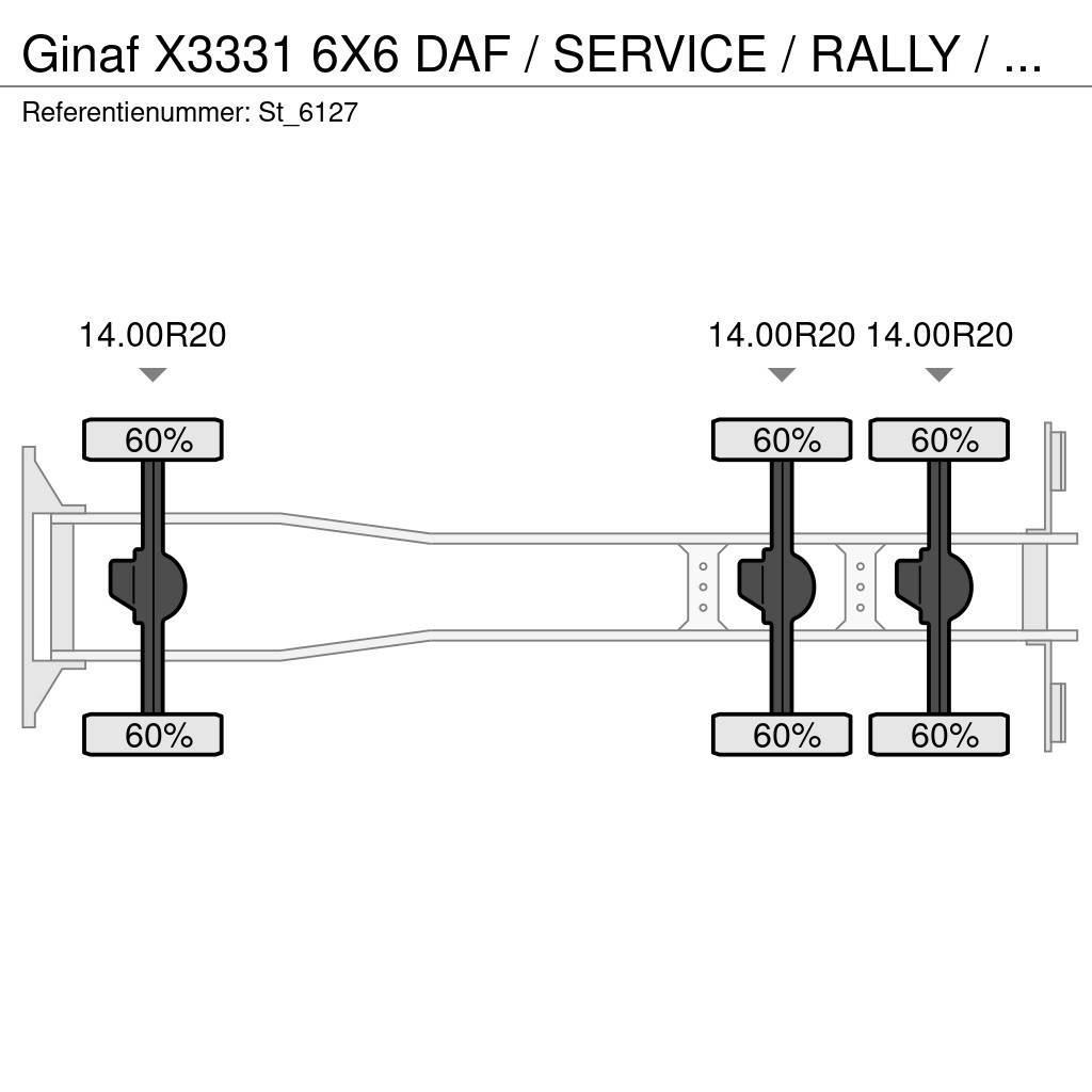 Ginaf X3331 6X6 DAF / SERVICE / RALLY / T5 / DAKAR Autocamioane