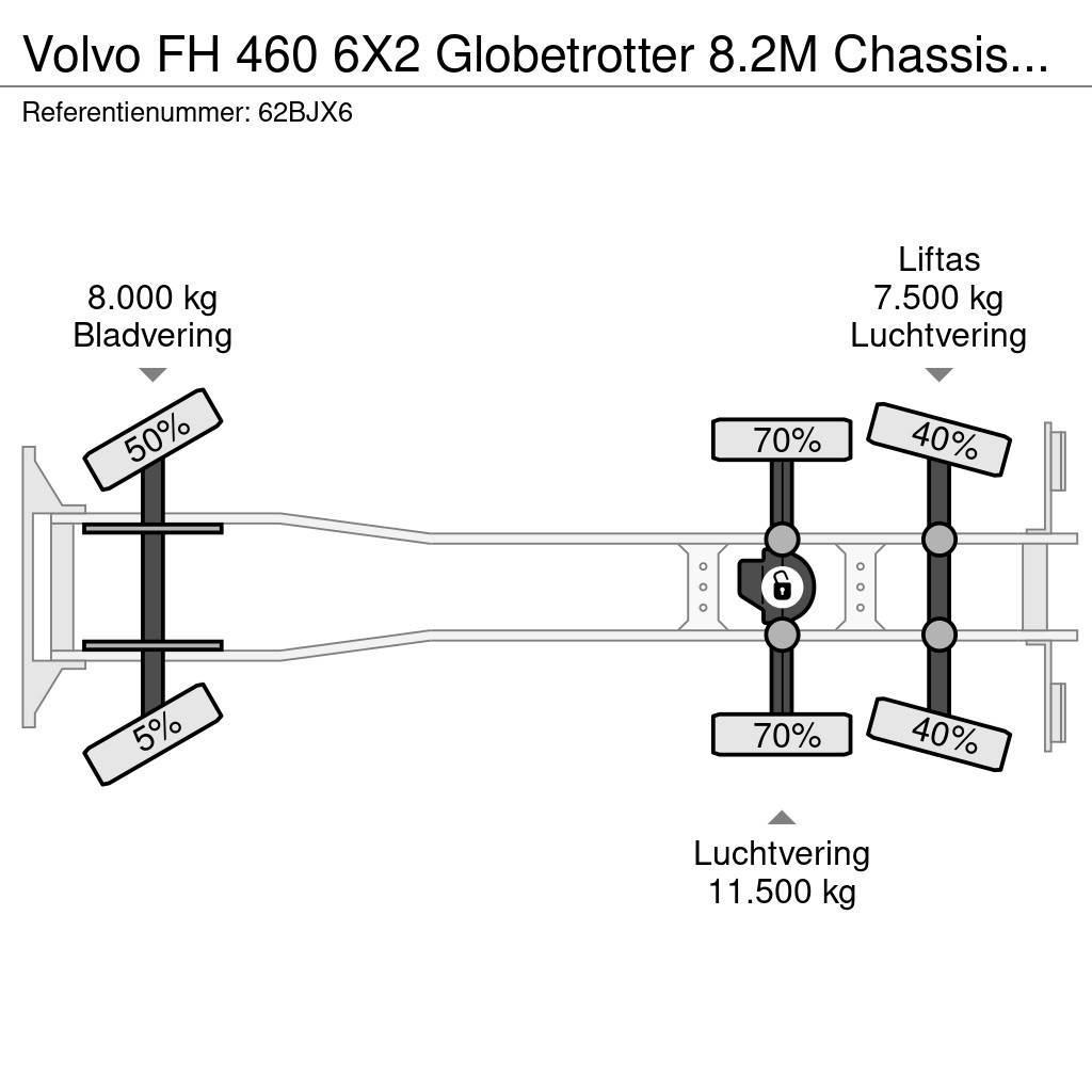 Volvo FH 460 6X2 Globetrotter 8.2M Chassis Xenon NL Truc Camion cabina sasiu