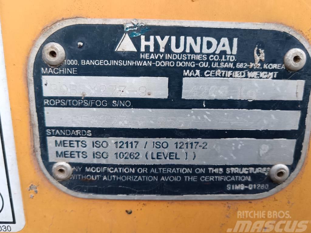 Hyundai Robex 27 Z-9 Mini excavatoare < 7t