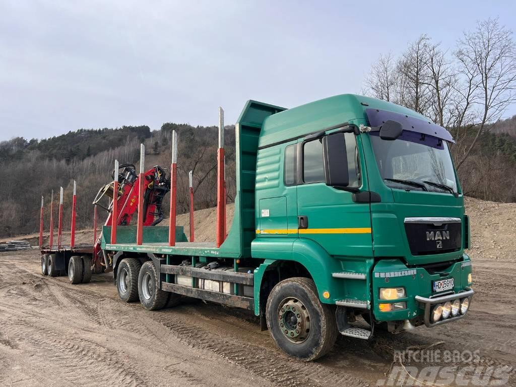 MAN TGS 33.480 Camion pentru lemne