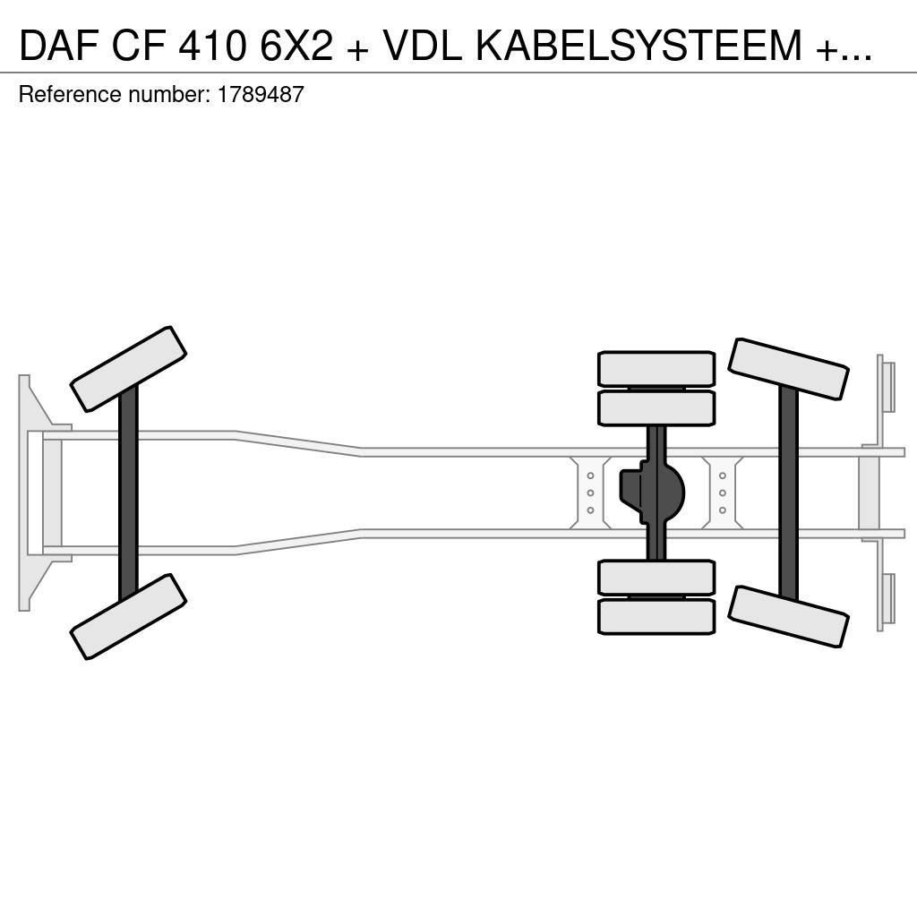 DAF CF 410 6X2 + VDL KABELSYSTEEM + HIAB 192 ES-4 KRAA Camioane cu macara