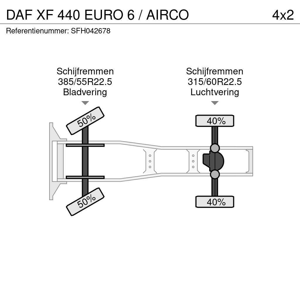 DAF XF 440 EURO 6 / AIRCO Autotractoare
