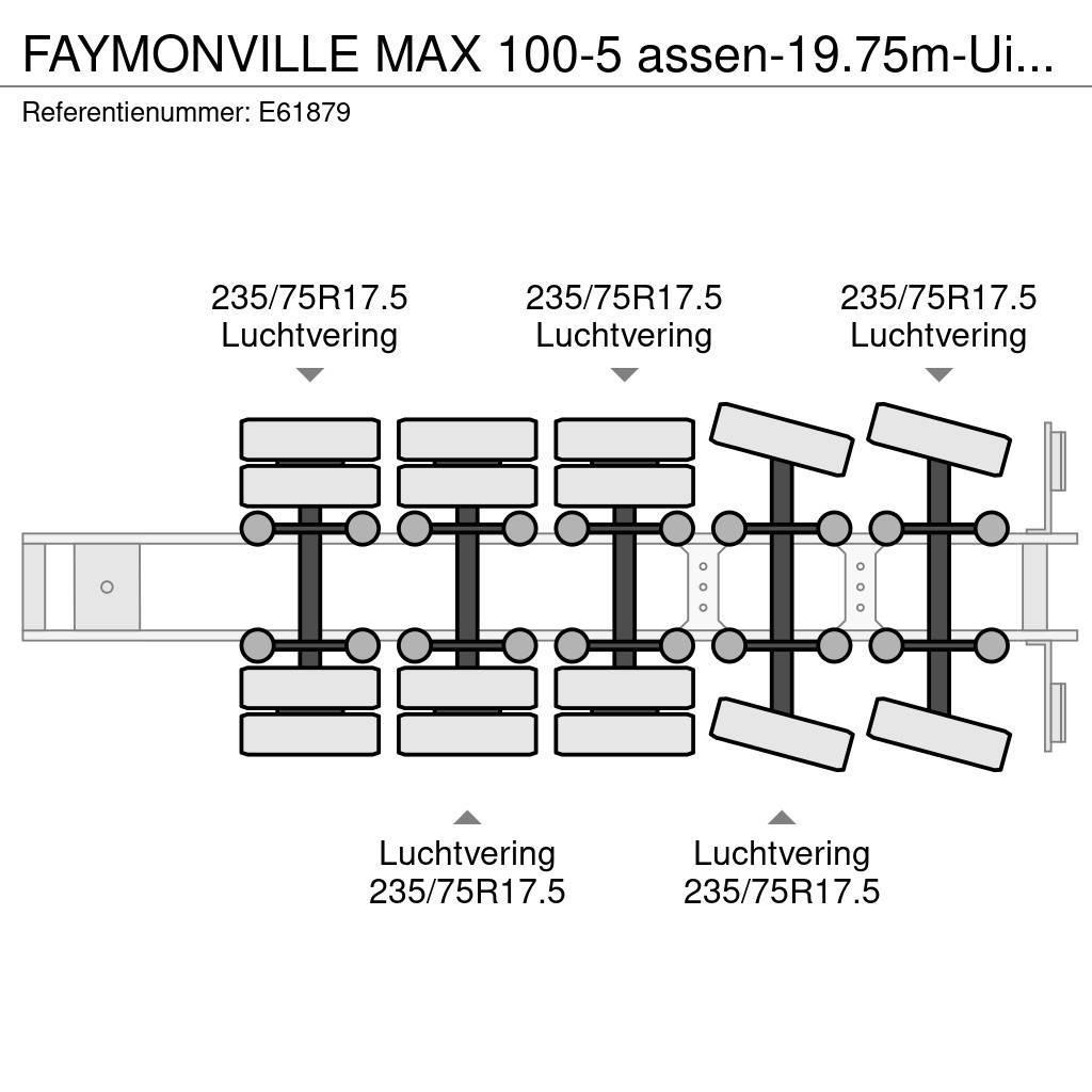 Faymonville MAX 100-5 assen-19.75m-Uitschuifbaar/extensible/ex Semi-remorca agabaritica