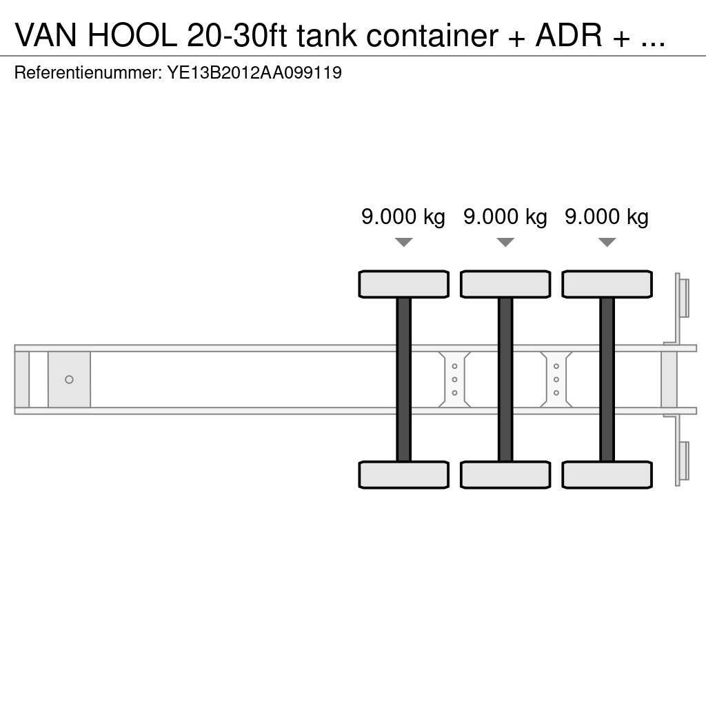 Van Hool 20-30ft tank container + ADR + VERY BEAUTIFUL TRAI Camion cu semi-remorca cu incarcator