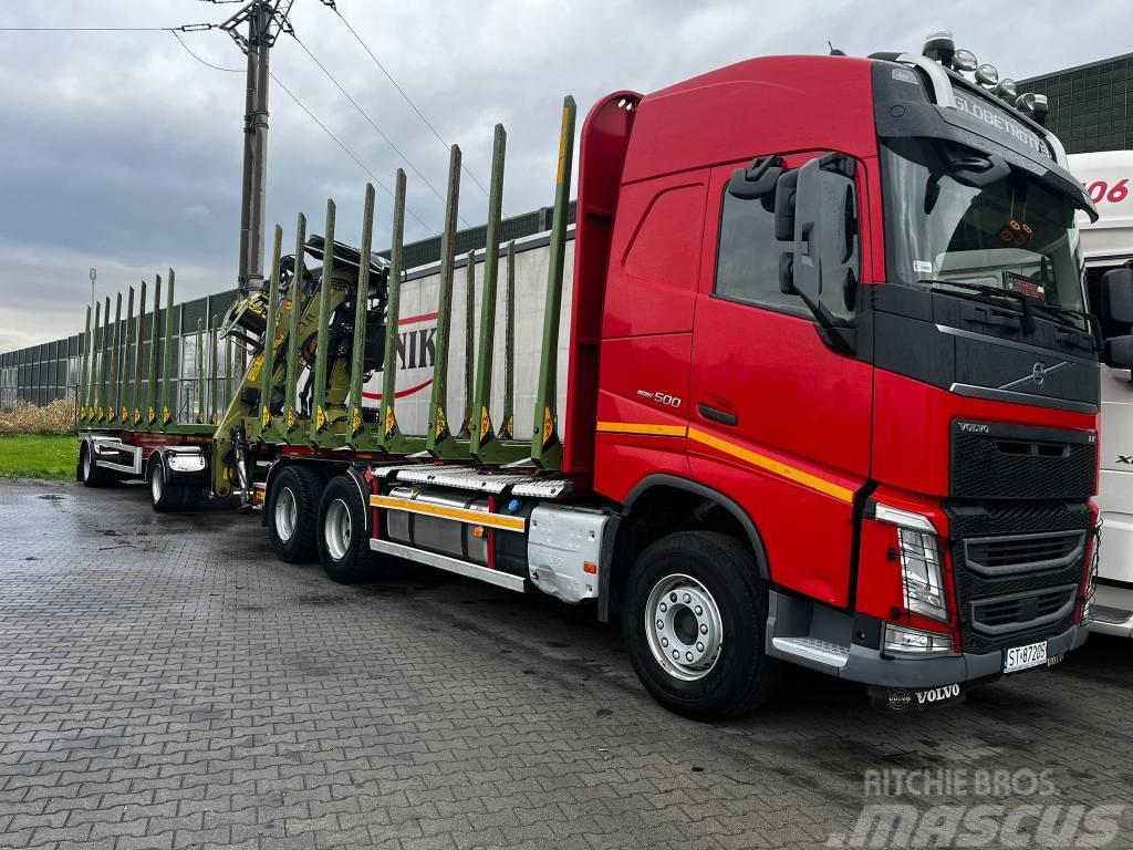 Volvo w zabudowie MHS FH Camion pentru lemne