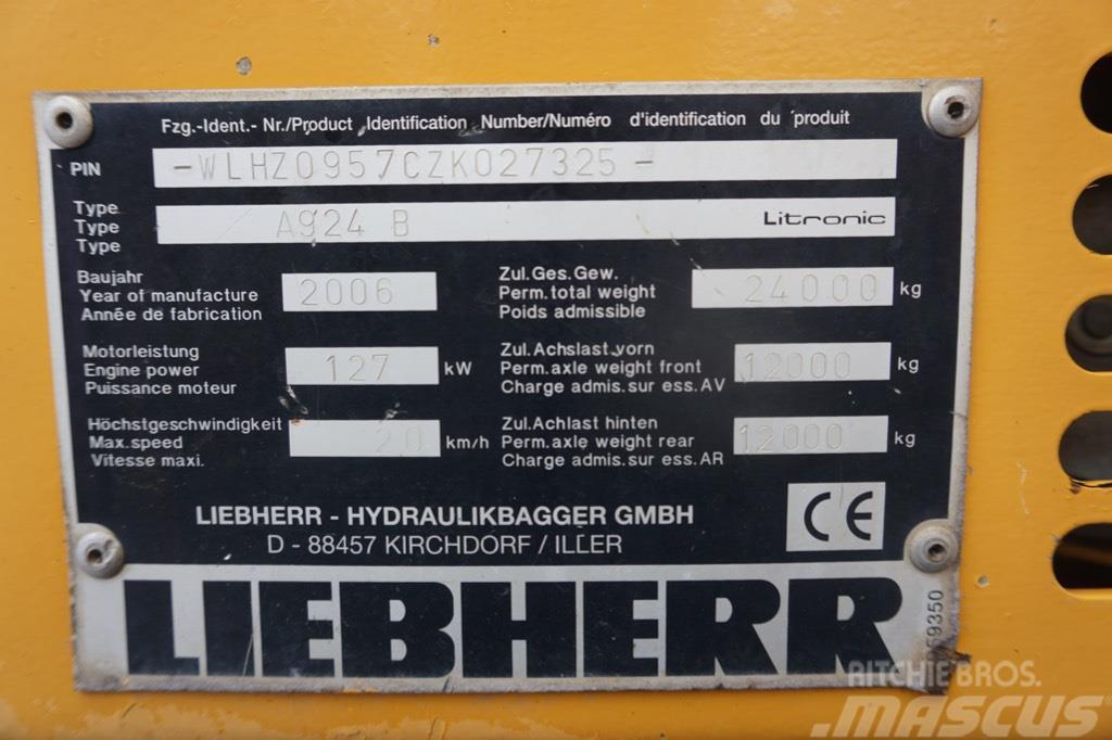 Liebherr A 924 B Litronic Paleta de manipulare