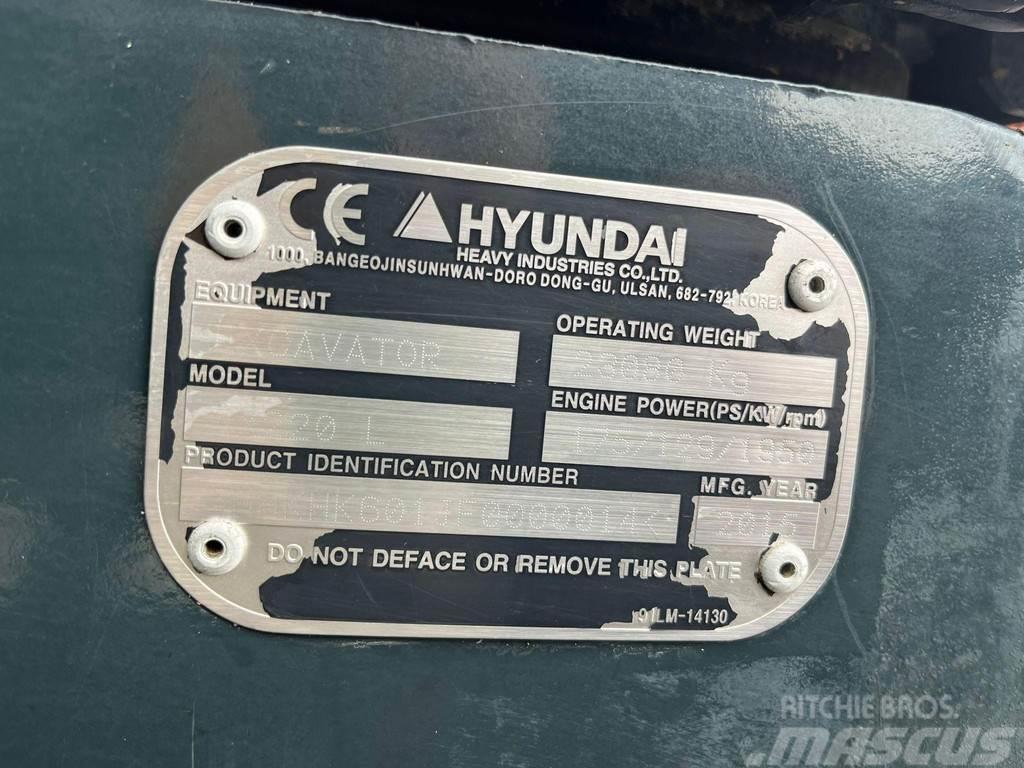 Hyundai HX 220 L ROTOTILT / AC / CENTRAL LUBRICATION / AUX Excavatoare pe senile