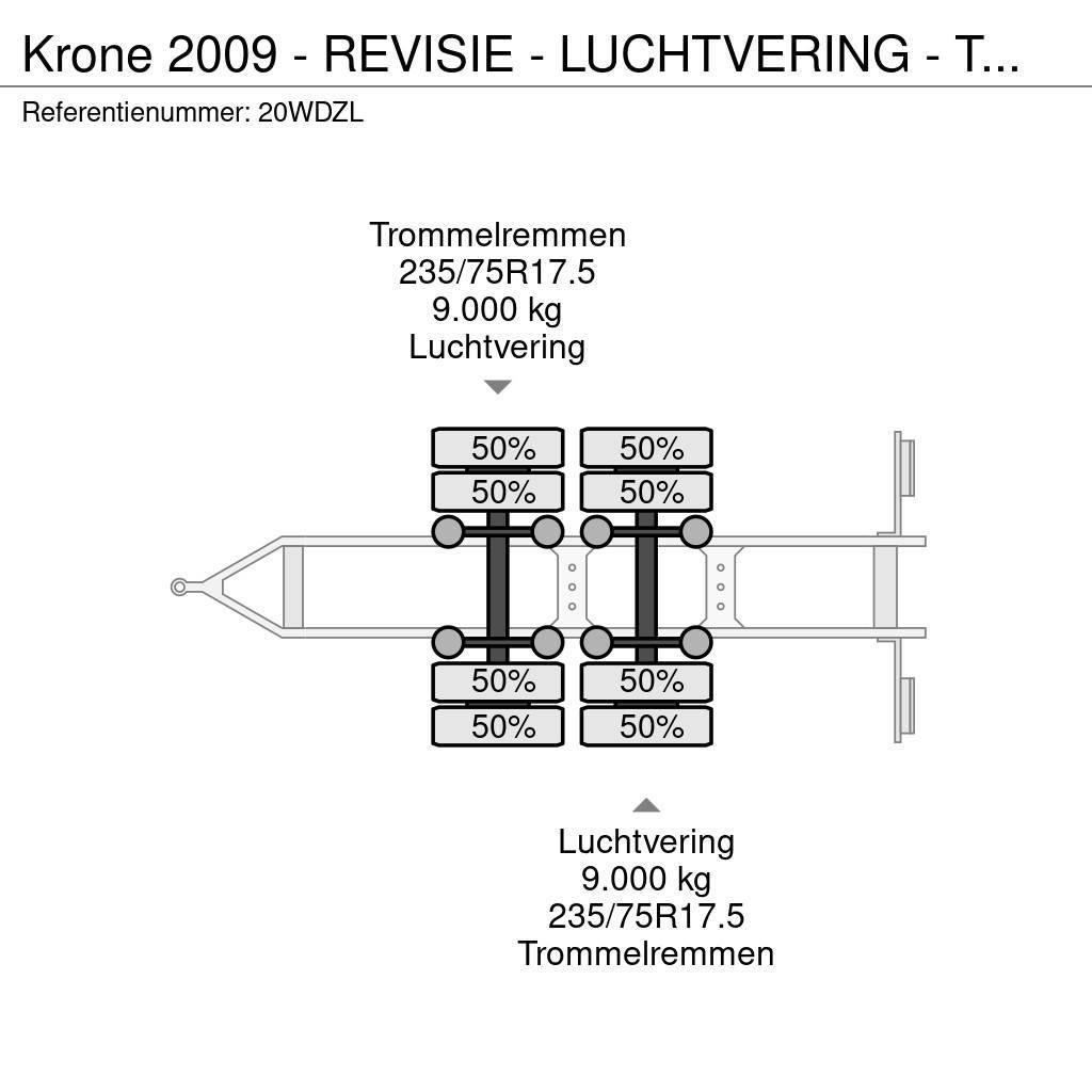 Krone 2009 - REVISIE - LUCHTVERING - TROMMELREM Remorci transport vehicule