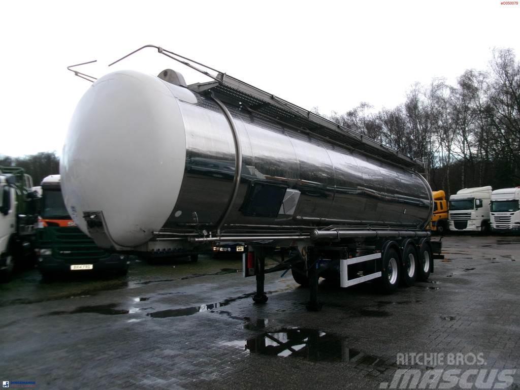 Indox Chemical tank inox L4BH 33.5 m3 / 1 comp Cisterna semi-remorci