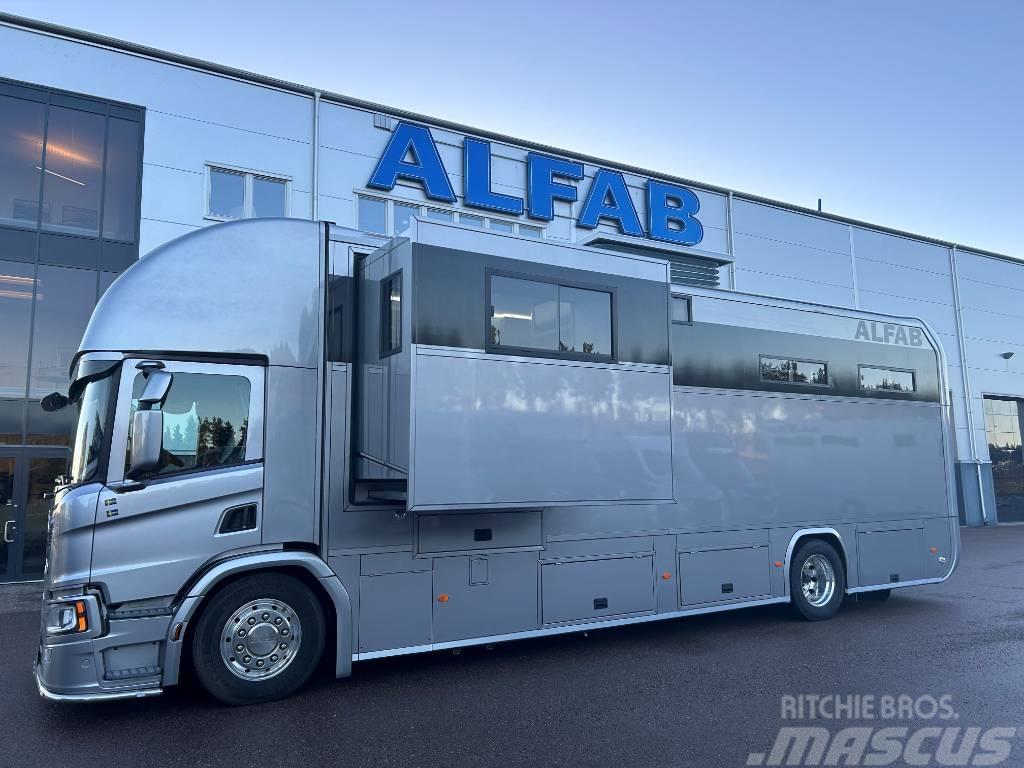 Scania P280 ALFAB Professional hästlastbil Camioane transport animale