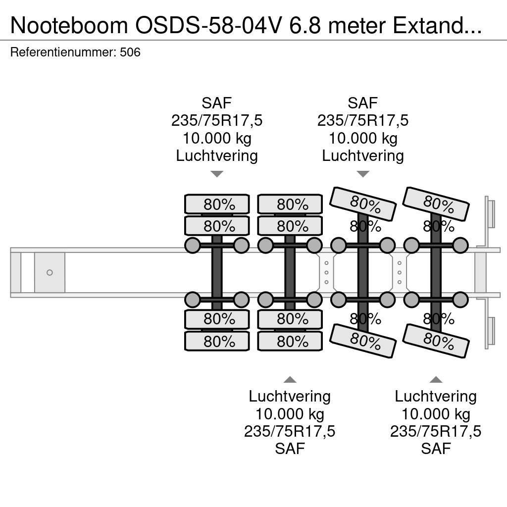 Nooteboom OSDS-58-04V 6.8 meter Extandable! Semi-remorca agabaritica
