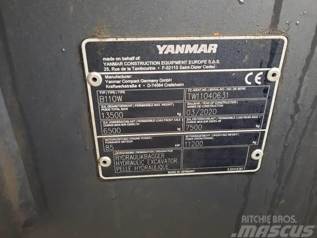 Yanmar B 110 W Excavatoare cu roti