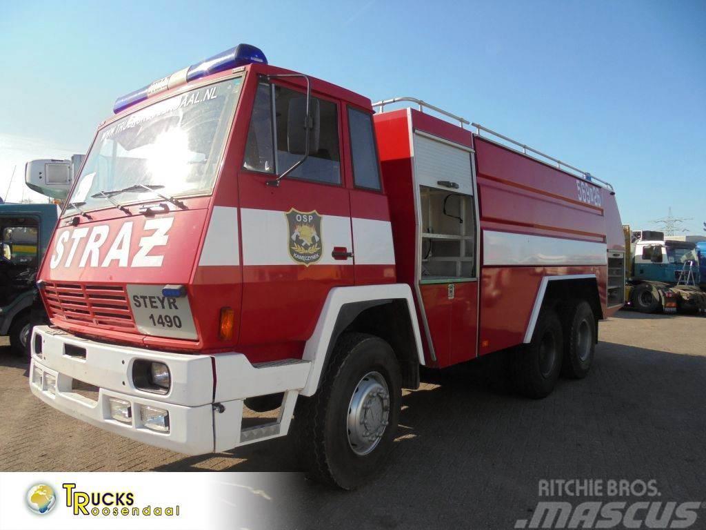 Steyr 1490 + Manual + 6X6 + 16000 L + TATRA Camion de pompier