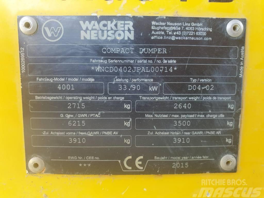 Wacker Neuson 4001s Transportoare articulate