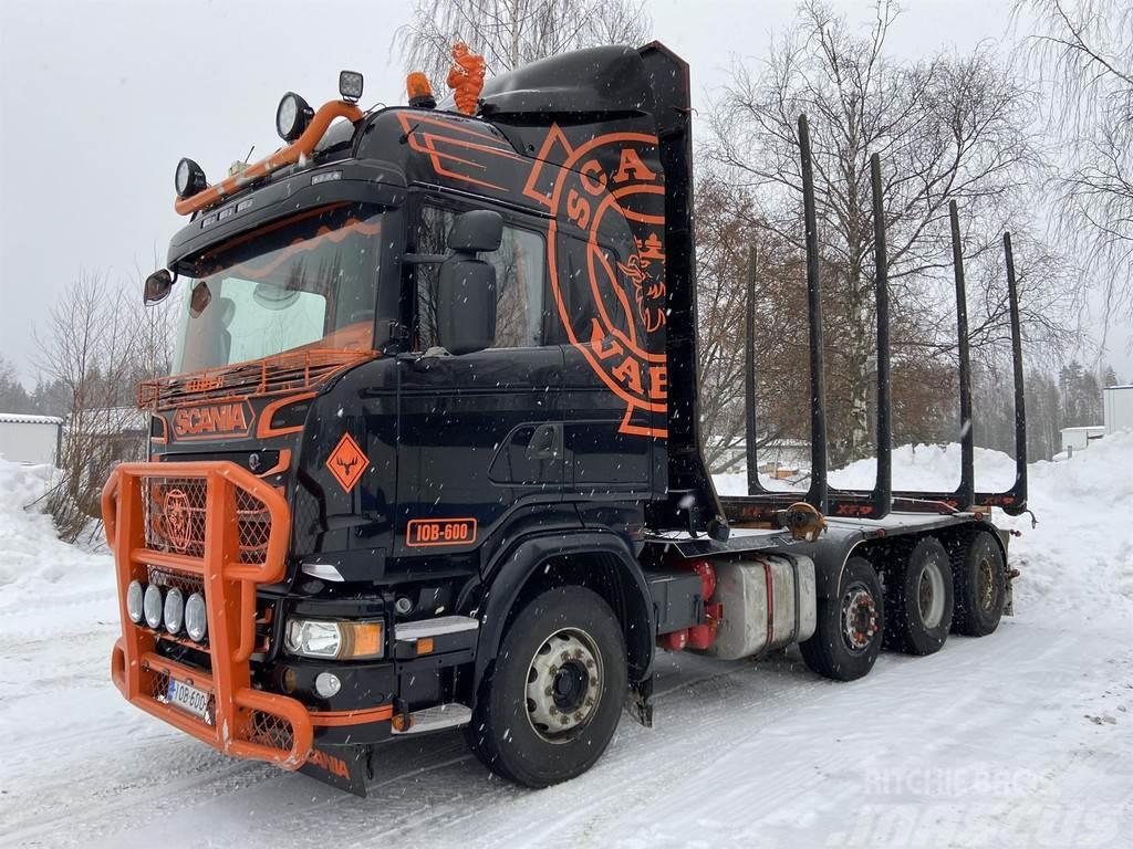 Scania R-serie Rautajouset ja keppivaihteet Camion pentru lemne