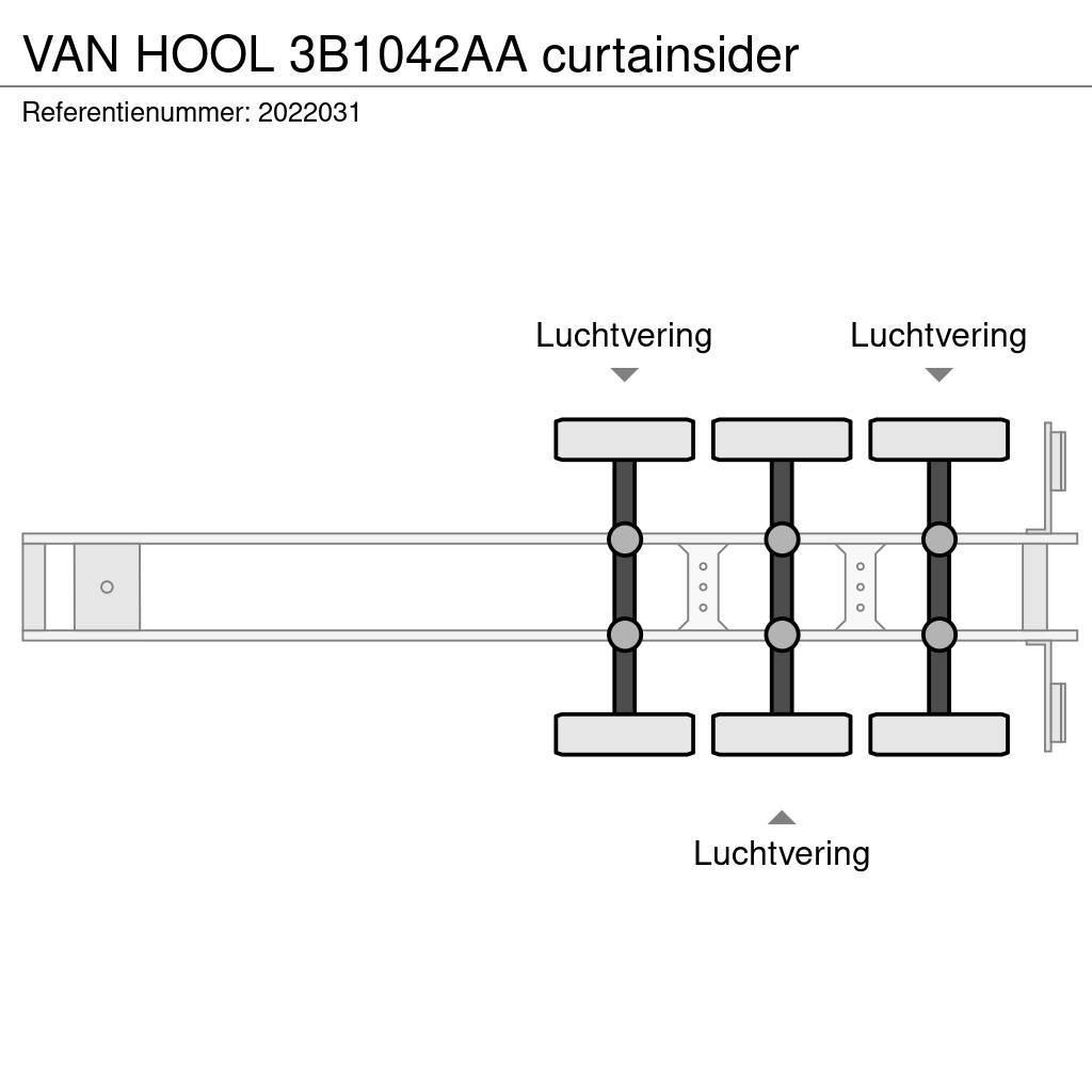 Van Hool 3B1042AA curtainsider Semi-remorca speciala
