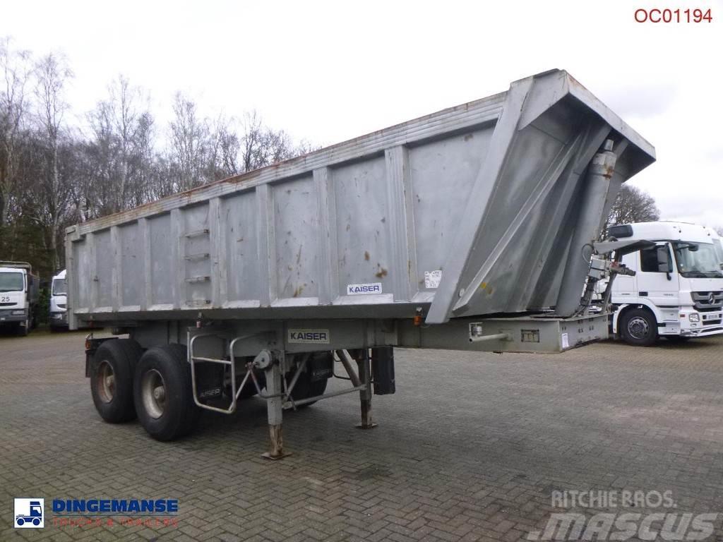 Robuste Kaiser Tipper trailer steel 24 m3 + tarpaulin Semi-remorca Basculanta