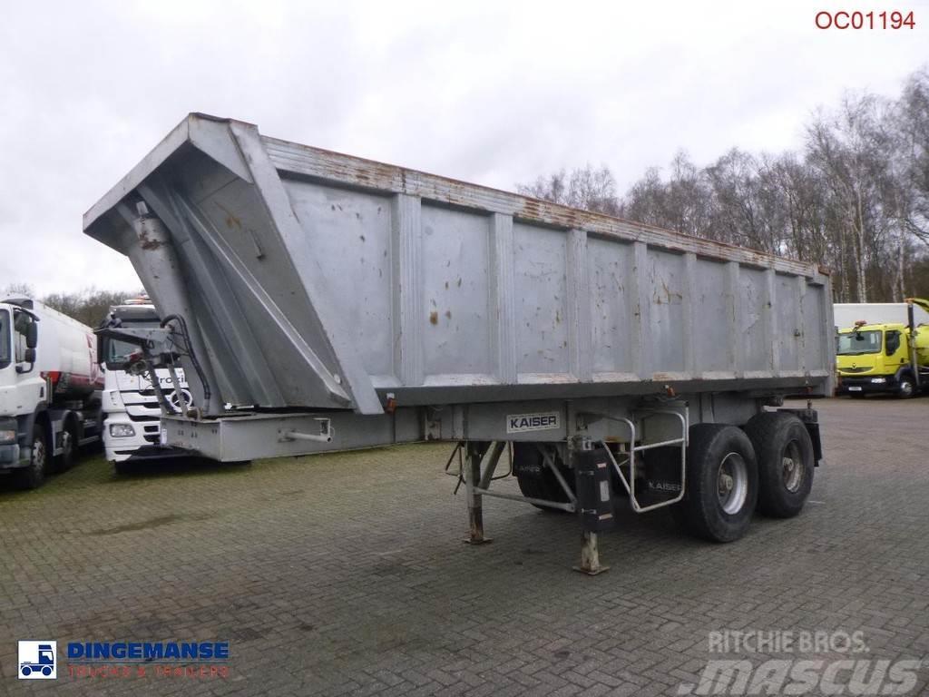 Robuste Kaiser Tipper trailer steel 24 m3 + tarpaulin Semi-remorca Basculanta