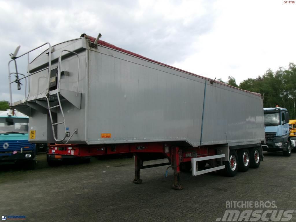 Wilcox Tipper trailer alu 52 m3 + tarpaulin Semi-remorca Basculanta