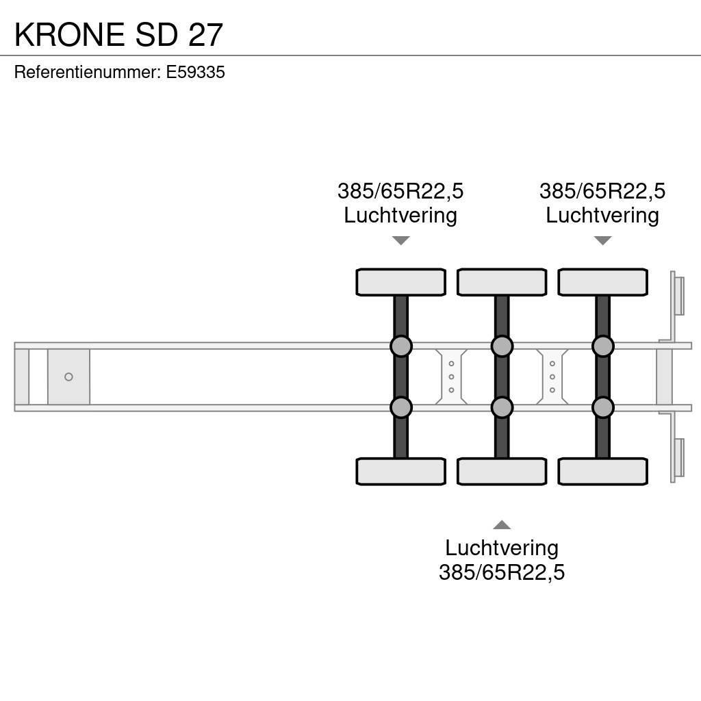 Krone SD 27 Semi-remorca utilitara