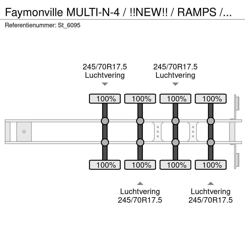 Faymonville MULTI-N-4 / !!NEW!! / RAMPS / WHEELWELLS/ EXTENDAB Semi-remorca agabaritica