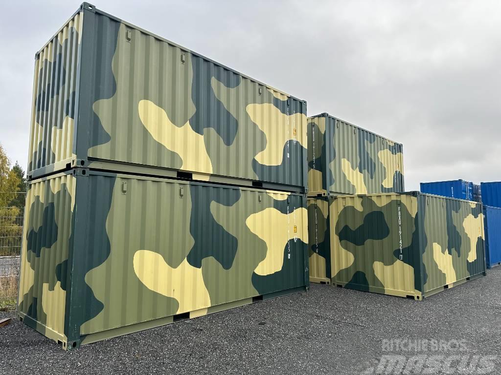  Sjöfartscontainer nya 20fots Camouflage Container Containere maritime