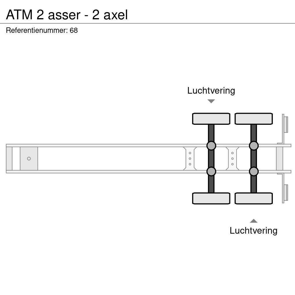 ATM 2 asser - 2 axel Semi-remorca Basculanta