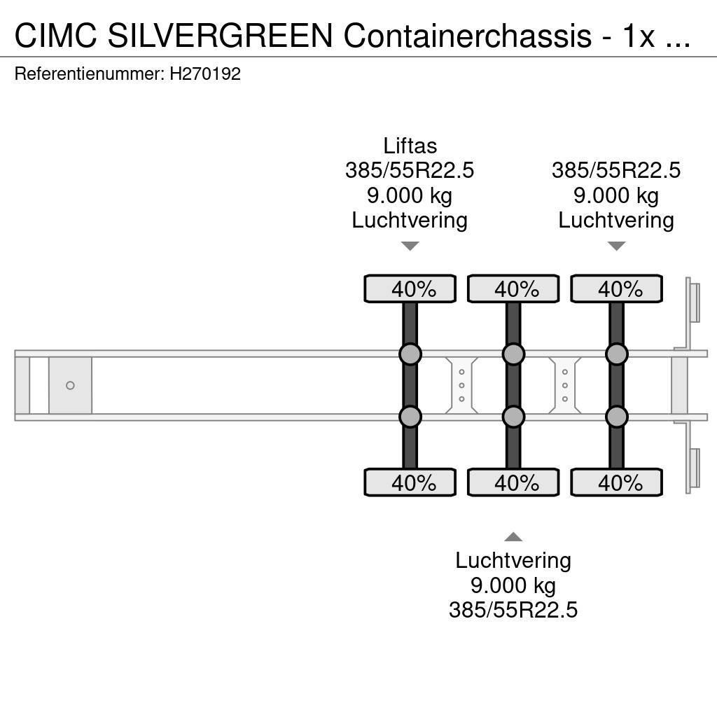 CIMC Silvergreen Containerchassis - 1x 20FT 2x 20FT 1x Camion cu semi-remorca cu incarcator