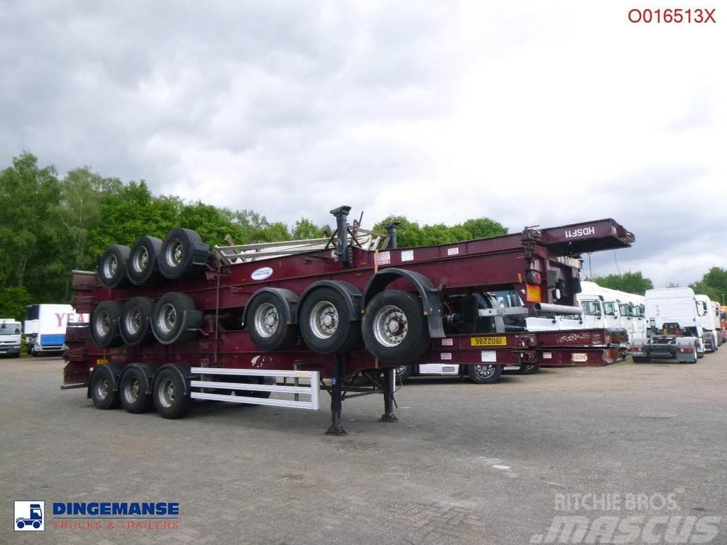 Dennison Stack - 4 x container trailer 40 ft Camion cu semi-remorca cu incarcator