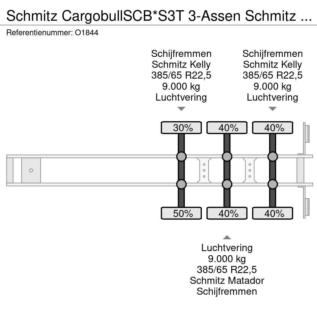 Schmitz Cargobull SCB*S3T 3-Assen Schmitz - Schuifzeilen/dak - Schij Semi-remorca speciala