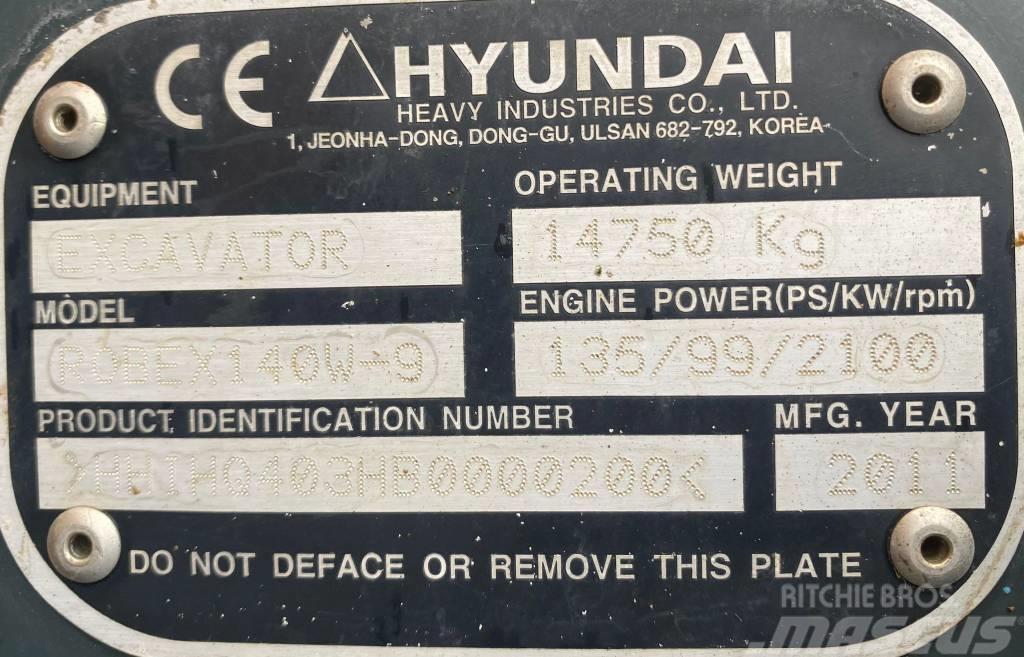 Hyundai Robex 140 W-9 Excavatoare cu roti
