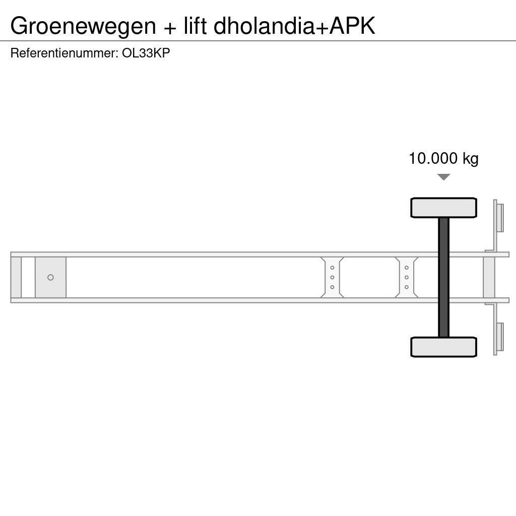 Groenewegen + lift dholandia+APK Semi-remorca utilitara